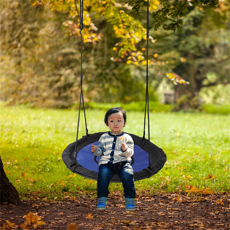 Onewell 40" Flying Saucer Tree Swing Indoor/Outdoor Round Mat Tree